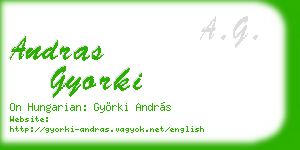 andras gyorki business card